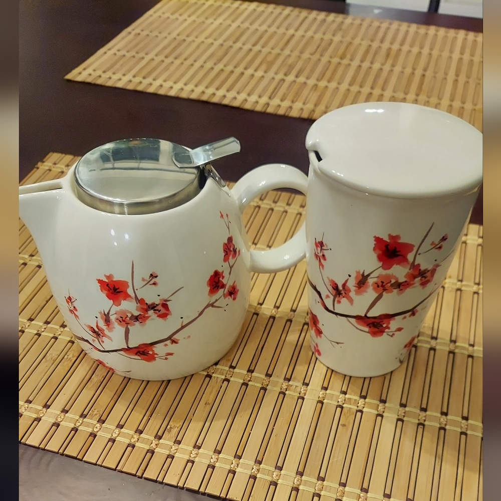 TeaForte tea-pot steeping cup